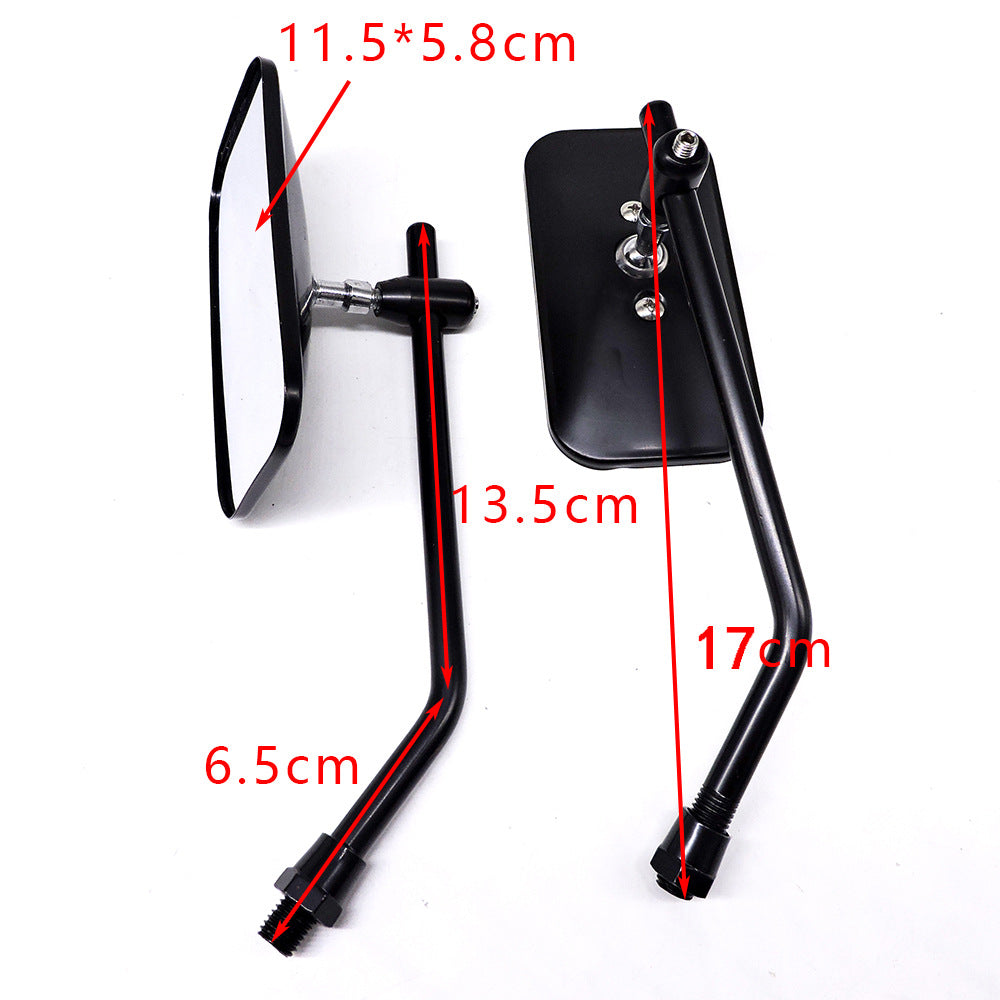 Rétroviseurs de guidon moto réglables style chromé universel 3