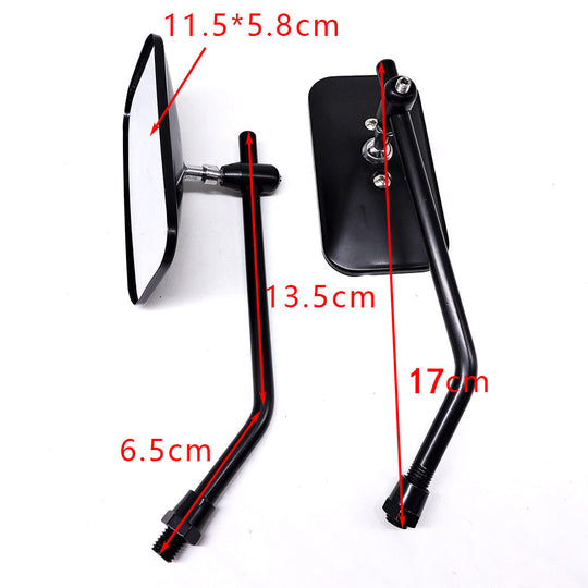 Rétroviseurs de guidon moto réglables style chromé universel 3