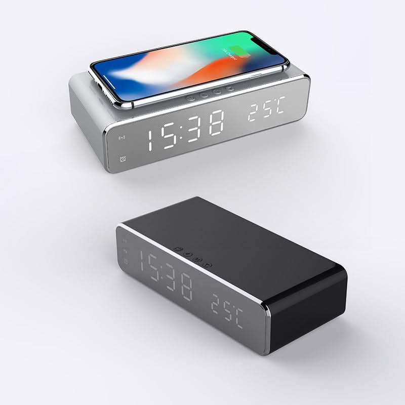 Réveil LED Matin Moderne avec Chargeur Sans Fil Intégré 5