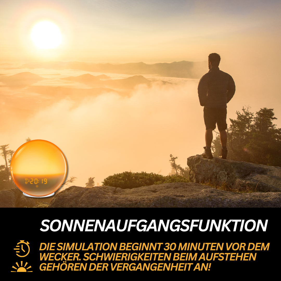 Réveil Lumineux Naturel avec Simulation de Lever et Coucher de Soleil 2