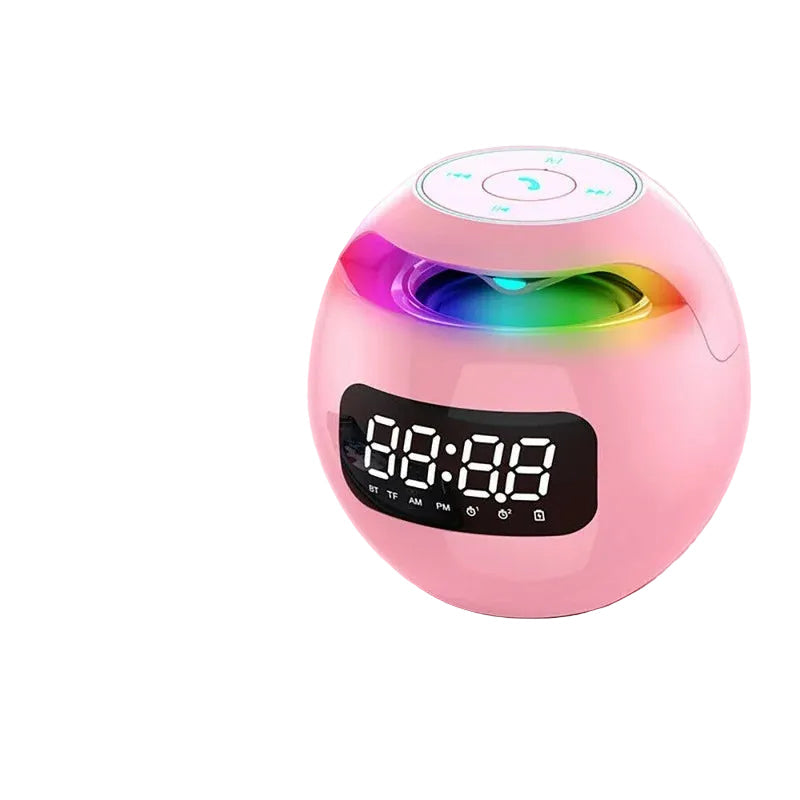 Réveil Multifonctionnel avec Haut-Parleur et Lampe d'Ambiance 0