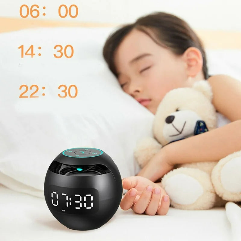 Réveil Multifonctionnel avec Haut-Parleur et Lampe d'Ambiance 5