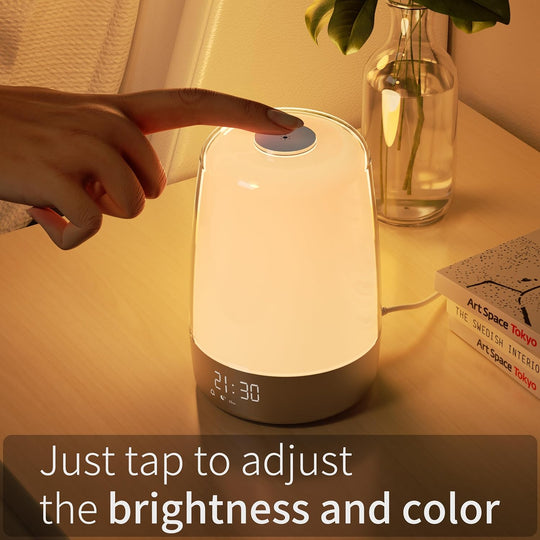Réveil Veilleuse Aurora avec Luminothérapie et Sons Relaxants 4