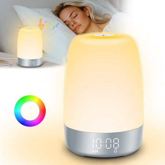 Réveil Veilleuse Aurora avec Luminothérapie et Sons Relaxants 5