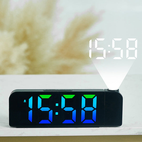 Réveil à projection avec affichage LED coloré 1