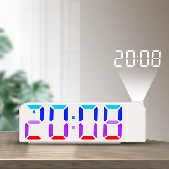 Réveil à projection avec affichage LED coloré 2