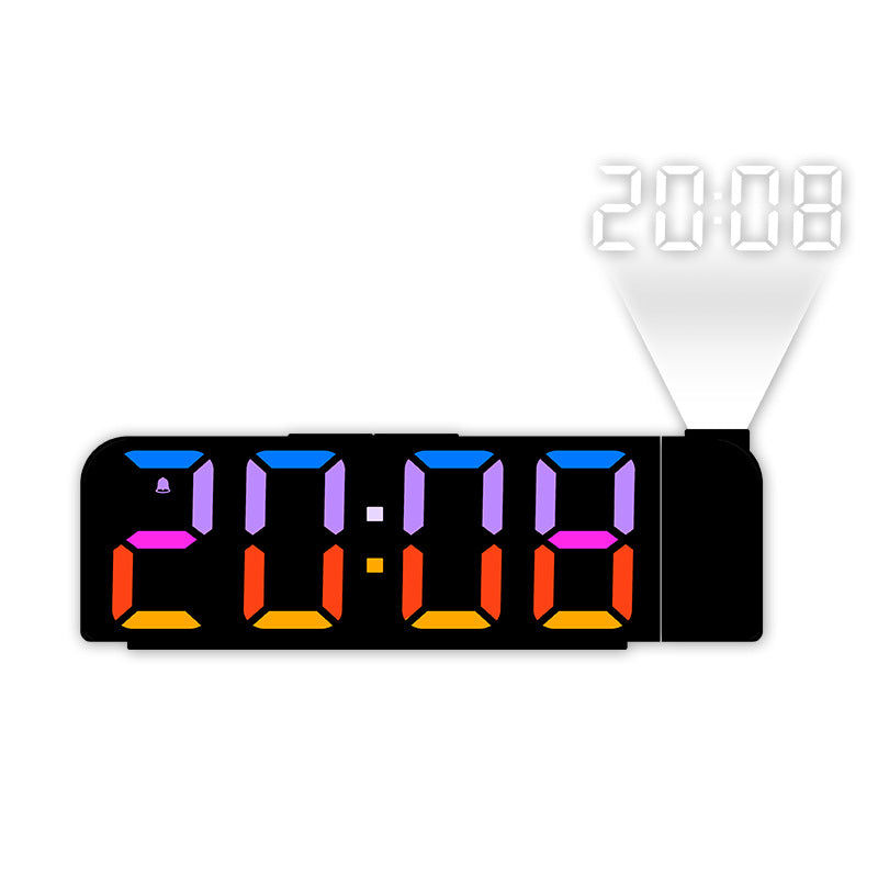 Réveil à projection avec affichage LED coloré 7