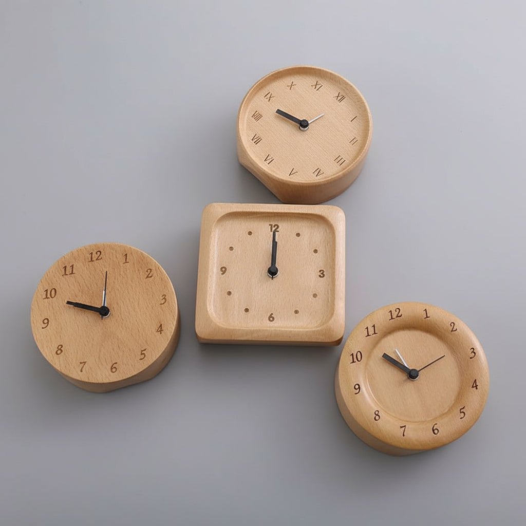 Réveil en Bois Minimaliste pour Maison 2
