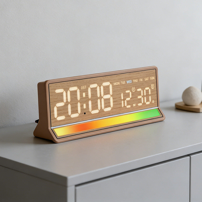 Réveil numérique moderne multifonction pour chambre et bureau 4