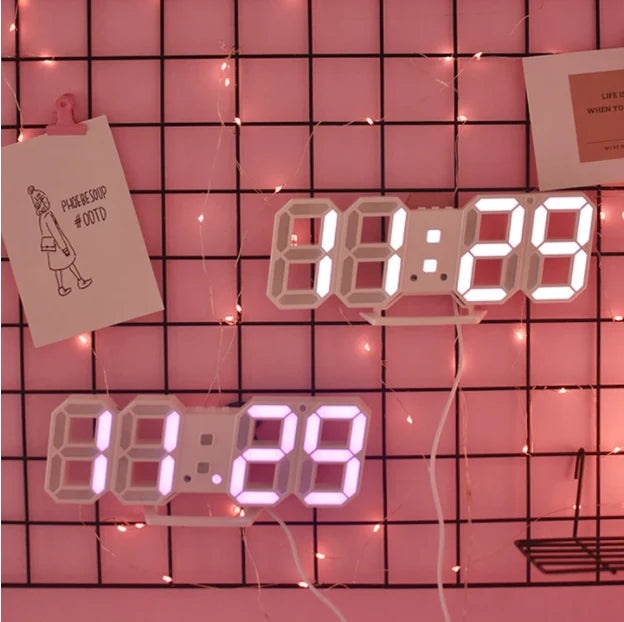 Réveil numérique multifonction avec affichage 3D moderne 2