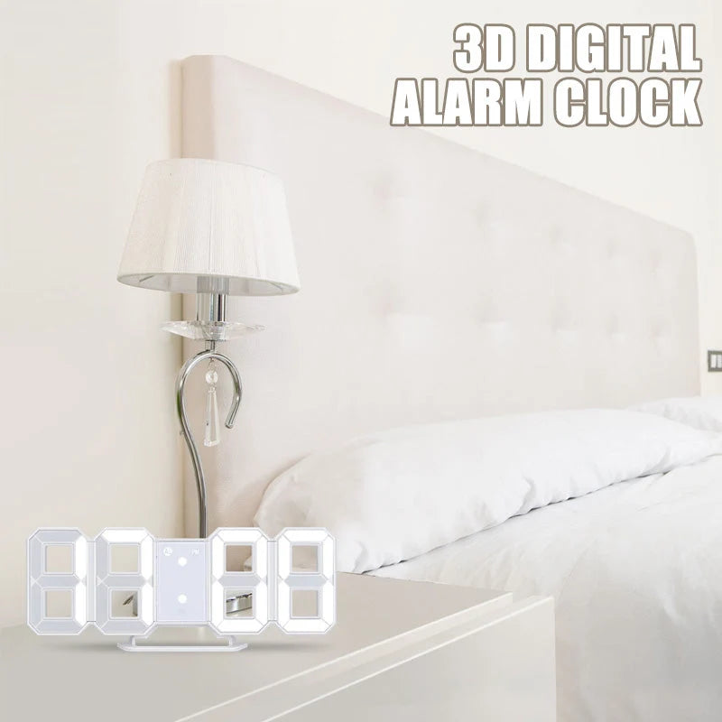 Réveil numérique multifonction avec affichage 3D moderne 4