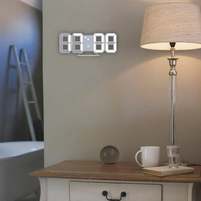 Réveil numérique multifonction avec affichage 3D moderne 6