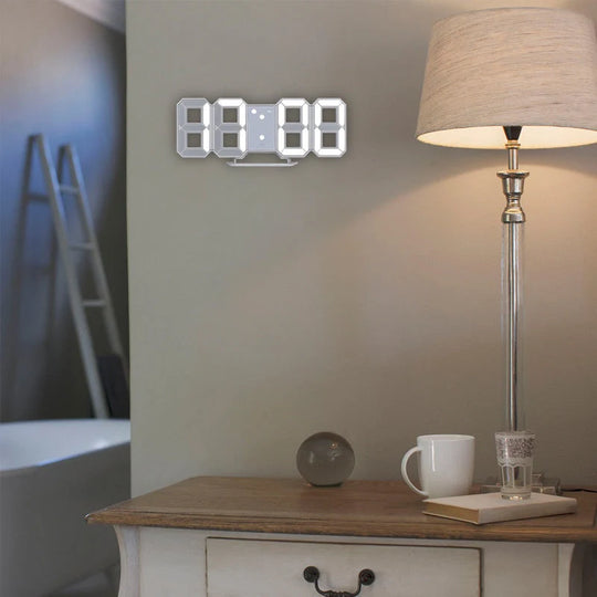 Réveil numérique multifonction avec affichage 3D moderne 6