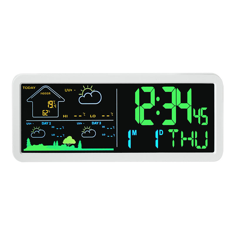 Réveil numérique multifonction avec affichage météo et hygromètre 0