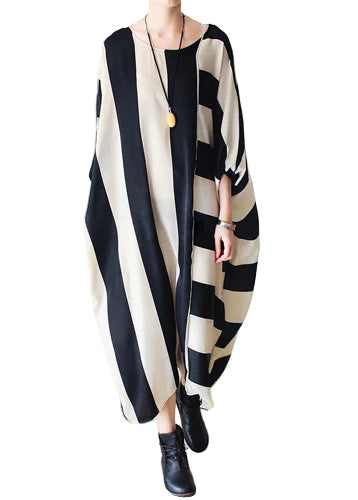 Robe Baggy Rayée Automne 2025 0