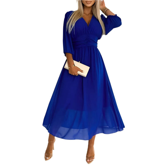 Robe Chiffon Silky Légère pour Femmes Élégante 0