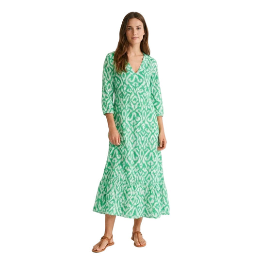 Robe D'été Femme Aérée Col En V Chic 0