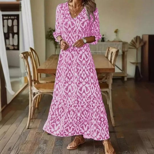 Robe D'été Femme Aérée Col En V Chic 2