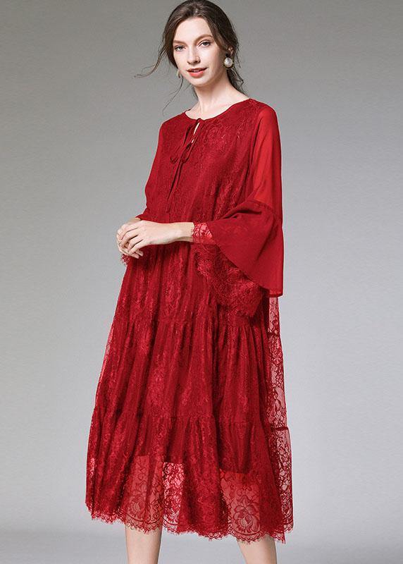 Robe D'été Femme Chic À Manches Évasées 1