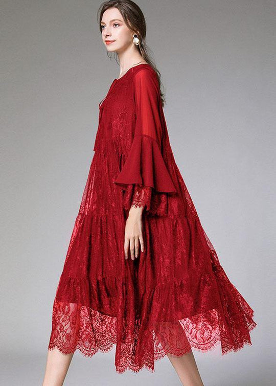 Robe D'été Femme Chic À Manches Évasées 2