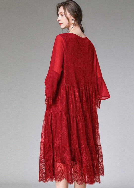 Robe D'été Femme Chic À Manches Évasées 3