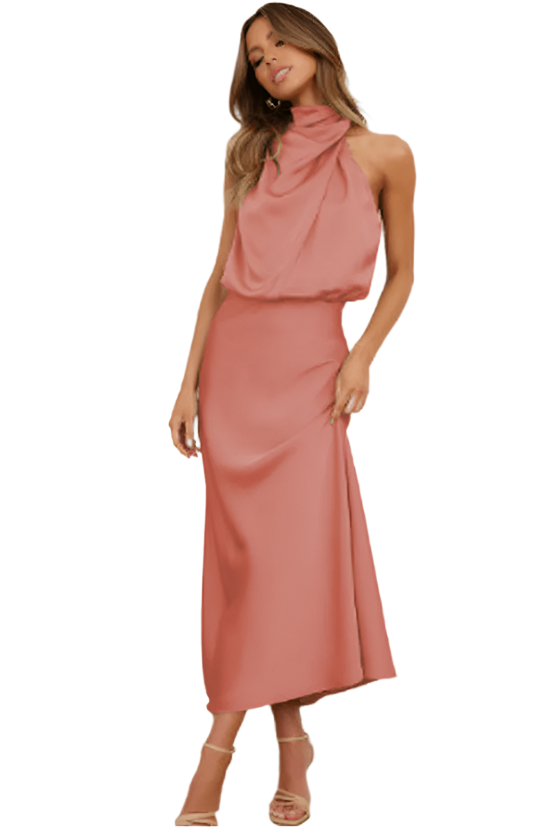Robe Demi Satinée Élégante pour Femmes 12