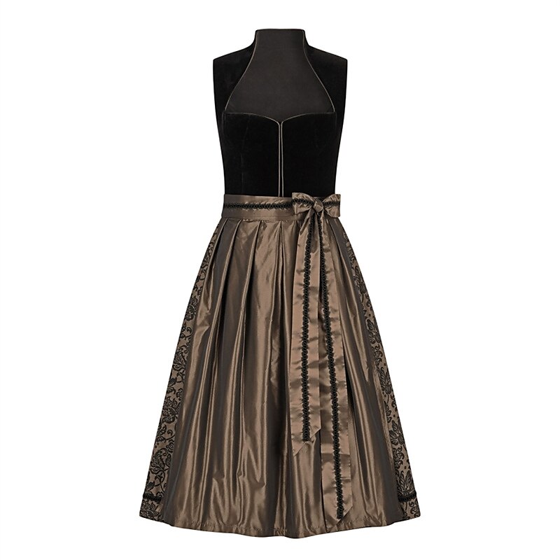 Robe Dirndl Femme Bronze Chic 1