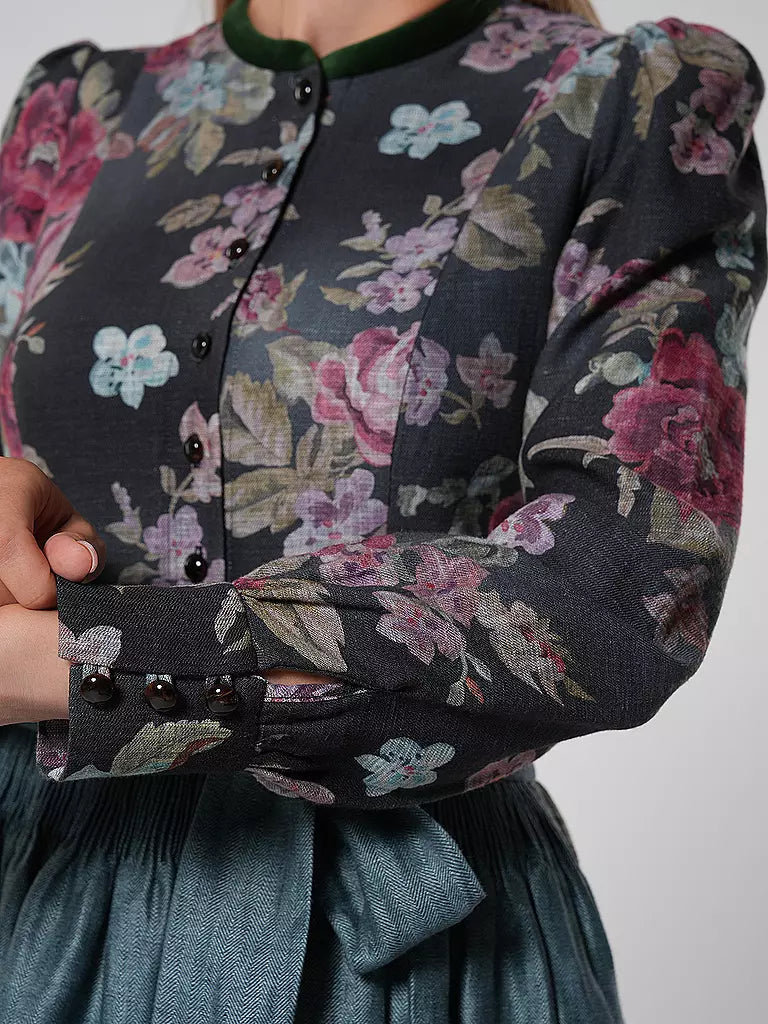 Robe Dirndl Vintage à Motif Floral pour Femme 3
