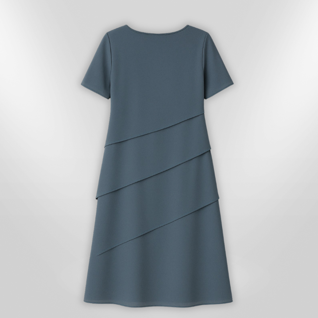 Robe Élégante Femme en Chiffon à Couches Superposées 4