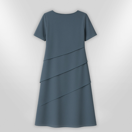 Robe Élégante Femme en Chiffon à Couches Superposées 4