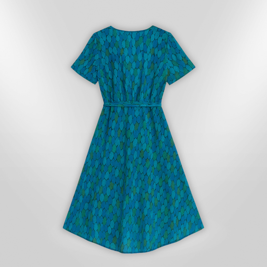 Robe Élégante pour Femme Style Asymétrique Tissu Léger 4