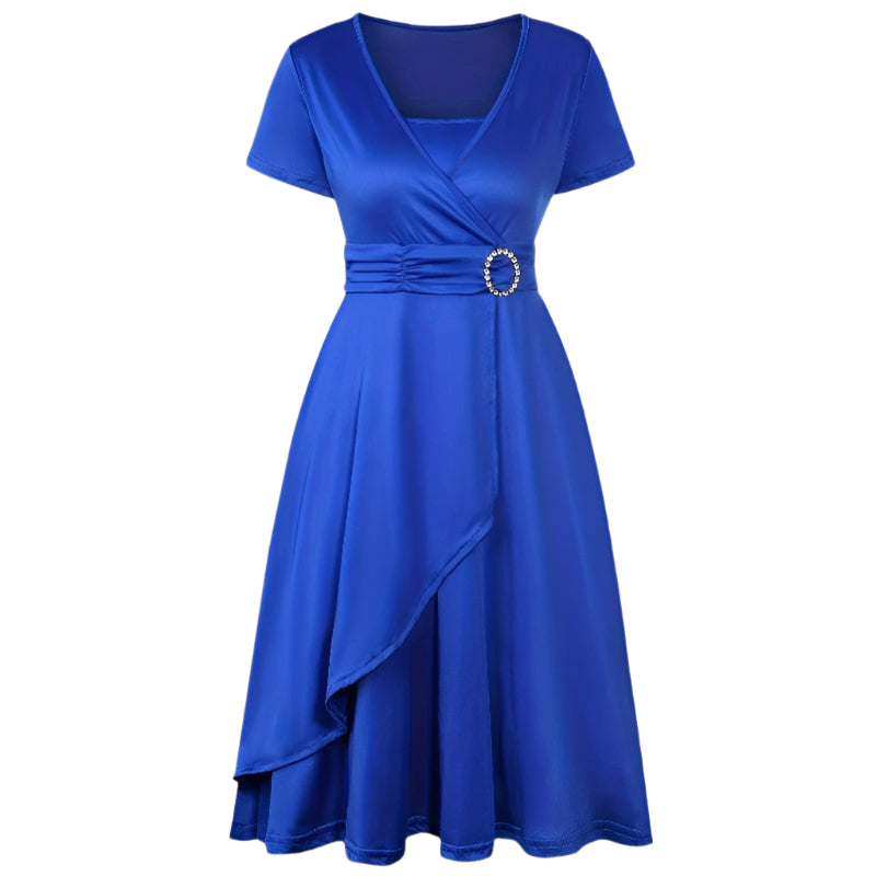 Robe Femme Asymétrique avec Strass 0