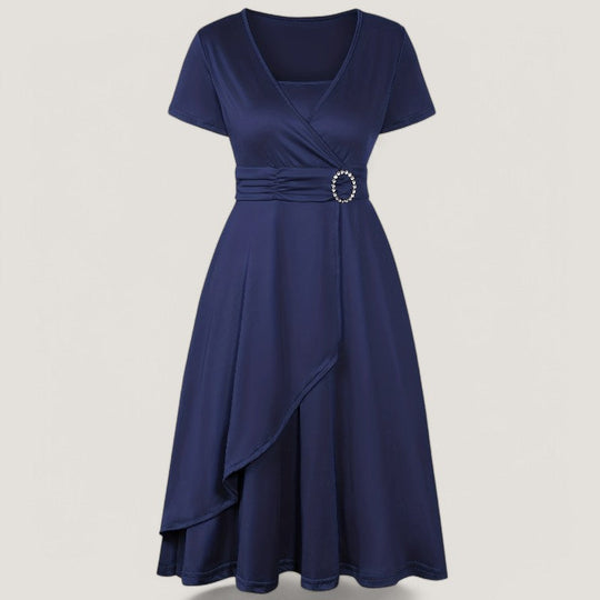 Robe Femme Asymétrique avec Strass 6