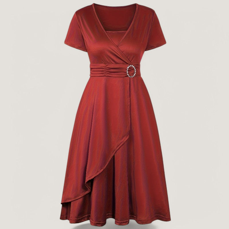 Robe Femme Asymétrique avec Strass 8