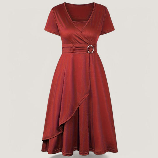 Robe Femme Asymétrique avec Strass 8