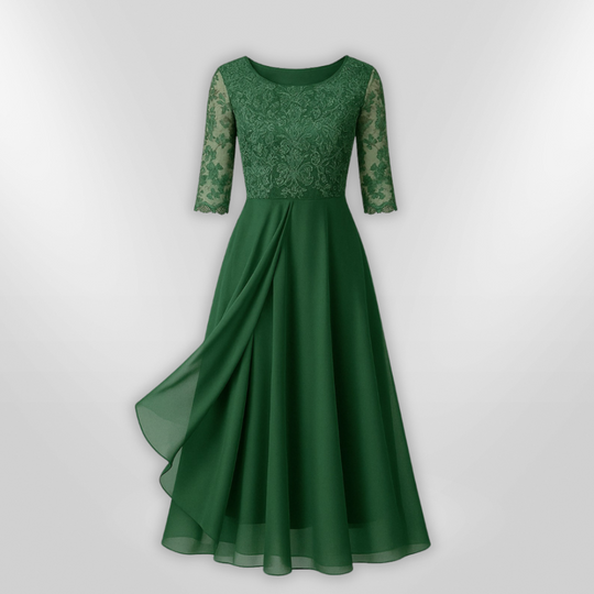 Robe Femme Asymétrique en Dentelle pour Soirée Élégante 3