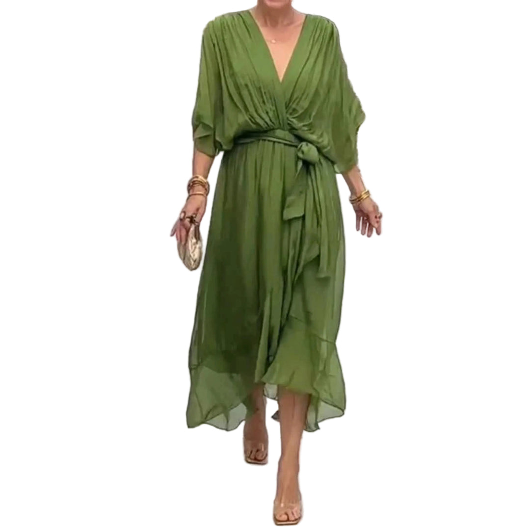 Robe Femme Col V Chic 0