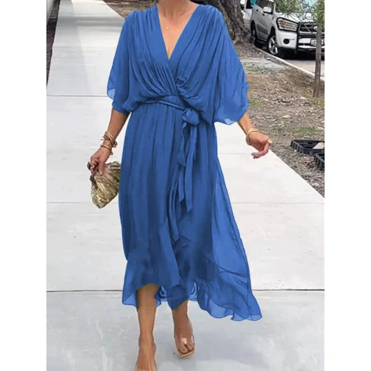 Robe Femme Col V Chic 6