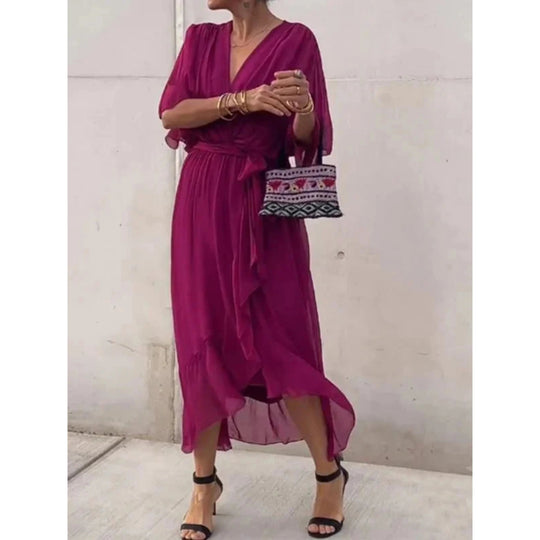 Robe Femme Col V Chic 7