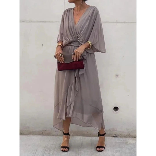 Robe Femme Col V Chic 8