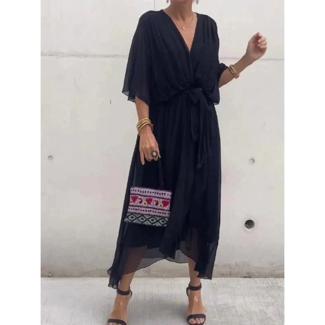 Robe Femme Col V Chic 9