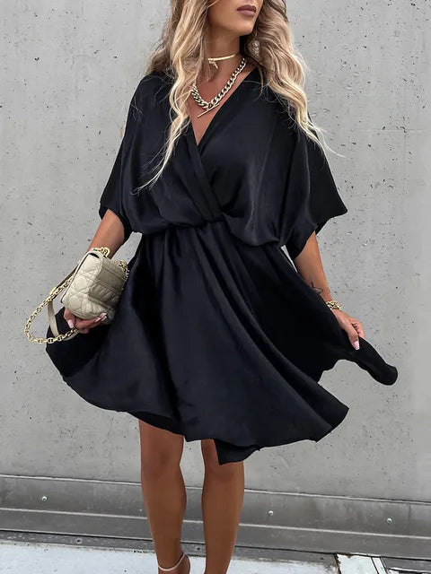 Robe Femme Col en V Chic Robe de Soirée Longue 3