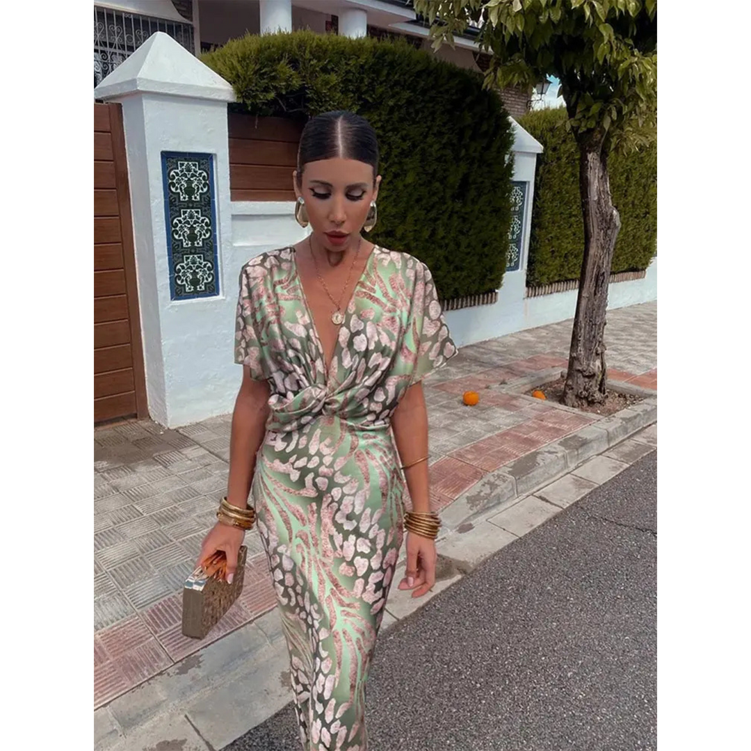 Robe Femme Décolleté V Fluide 2