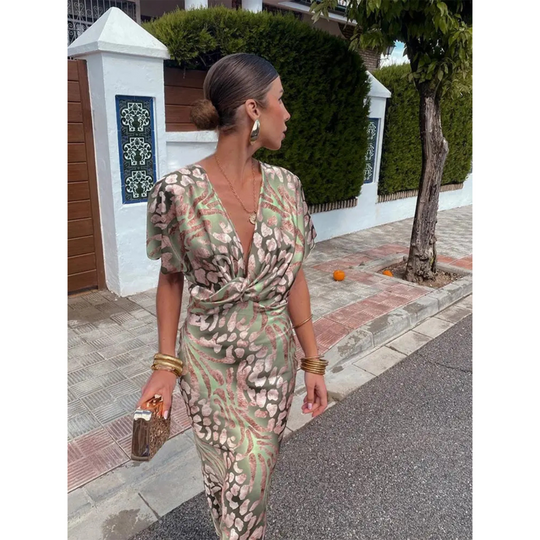 Robe Femme Décolleté V Fluide 3