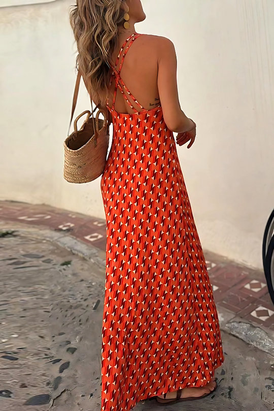 Robe Femme Élégante Longue en Tissu Léger pour Soirée 1