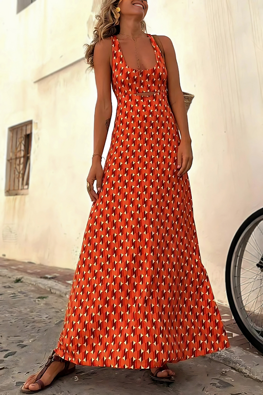 Robe Femme Élégante Longue en Tissu Léger pour Soirée 3