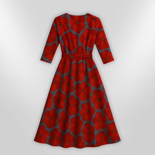 Robe Femme Élégante à Motifs Floraux en Tissu Léger 4