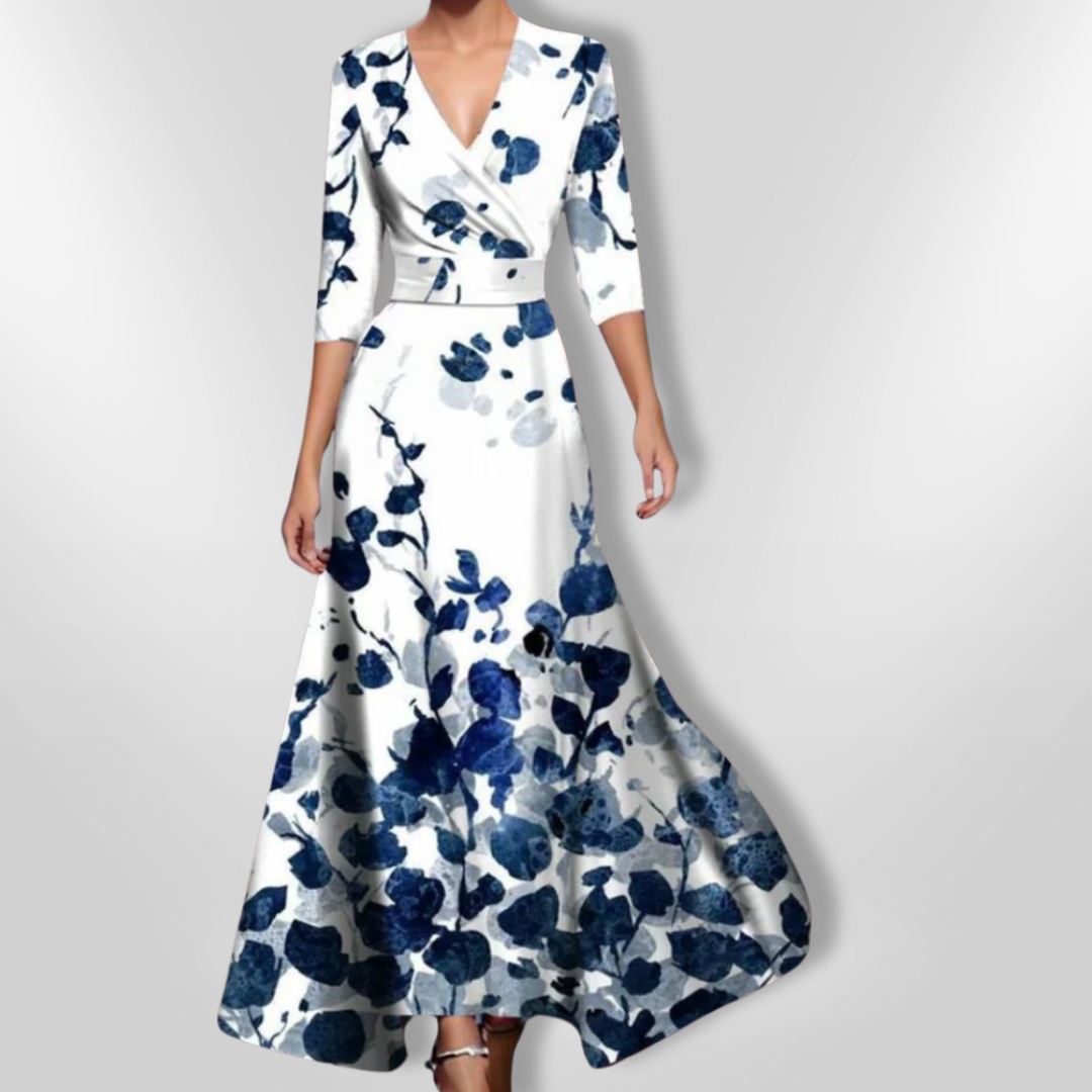 Robe Femme Élégante à Motifs Floraux en Tissu Léger 5