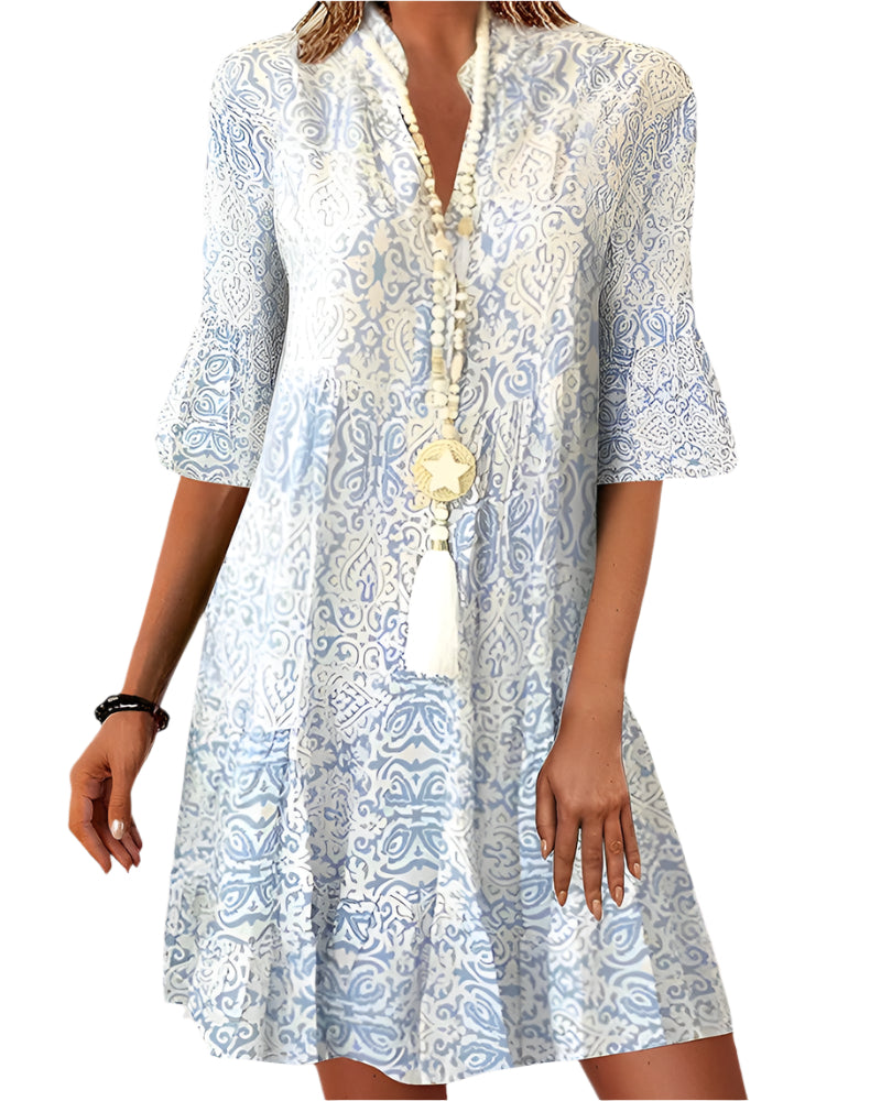 Robe Femme Imprimé Moderne Tissu Léger 0