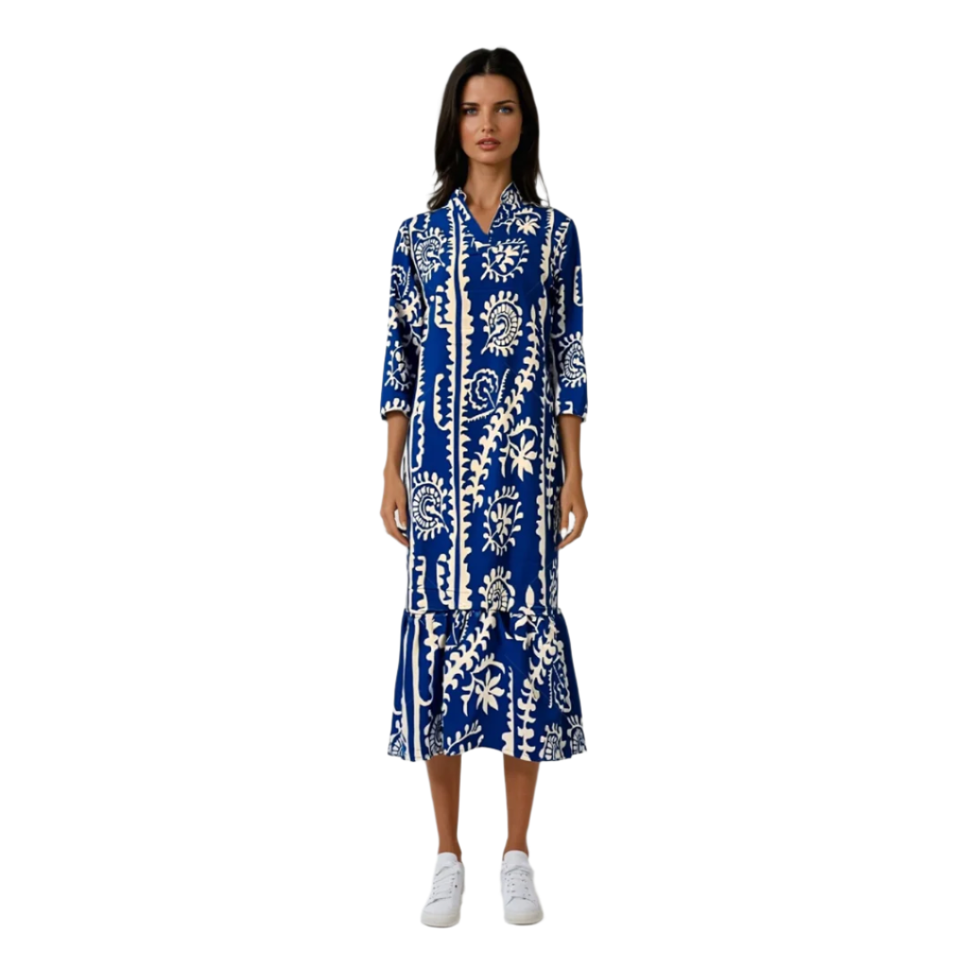 Robe Femme Imprimée Décontractée à Col V 0